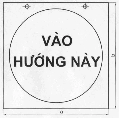 Biển báo an toàn điện: vào hướng này